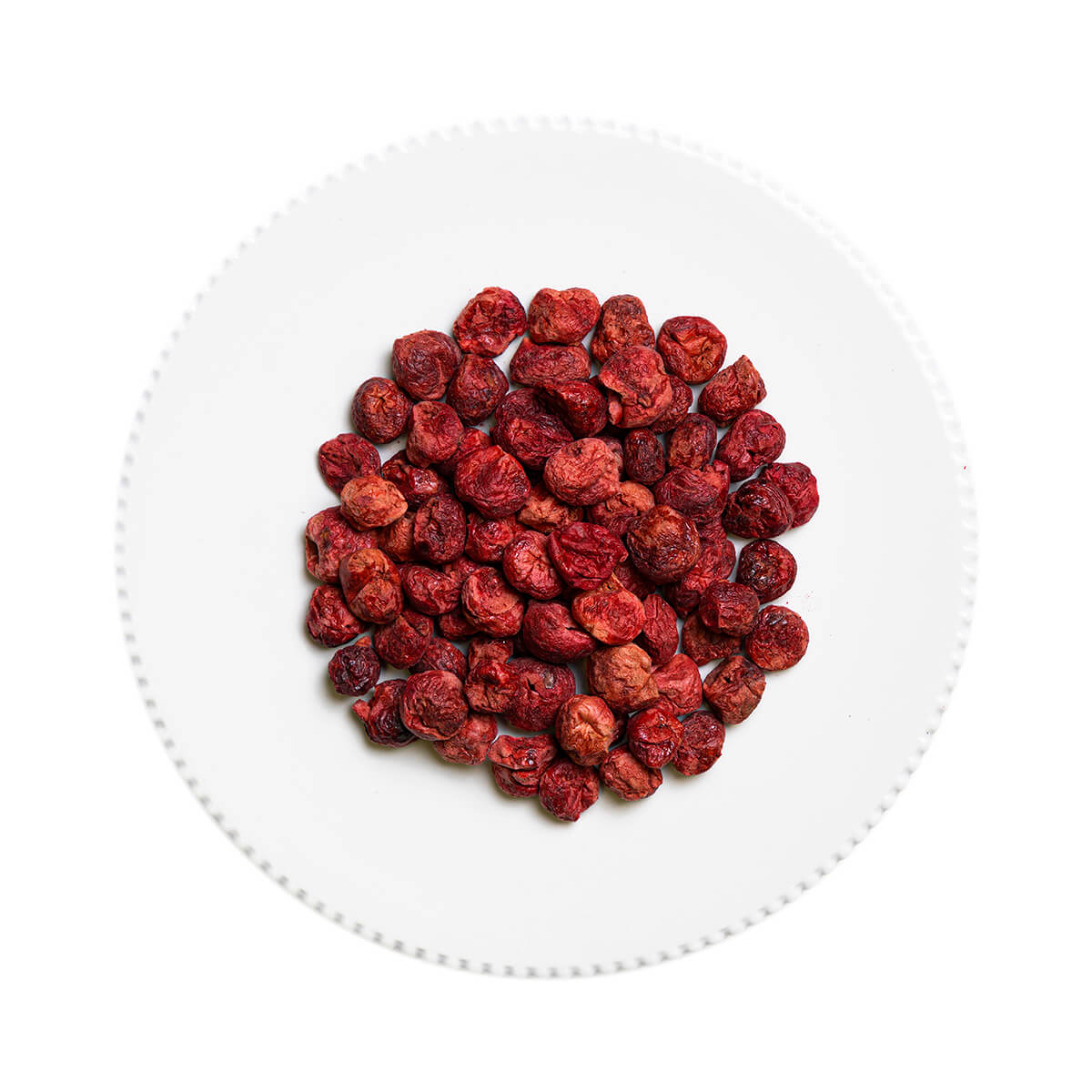 Cereza endulzada liofilizada